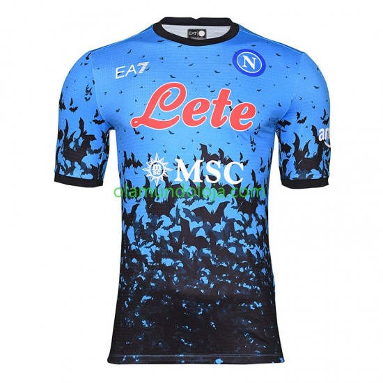 Camisola Napoli Halloween Homem Equipamento Primeiro 2022-2023 Manga Curta
